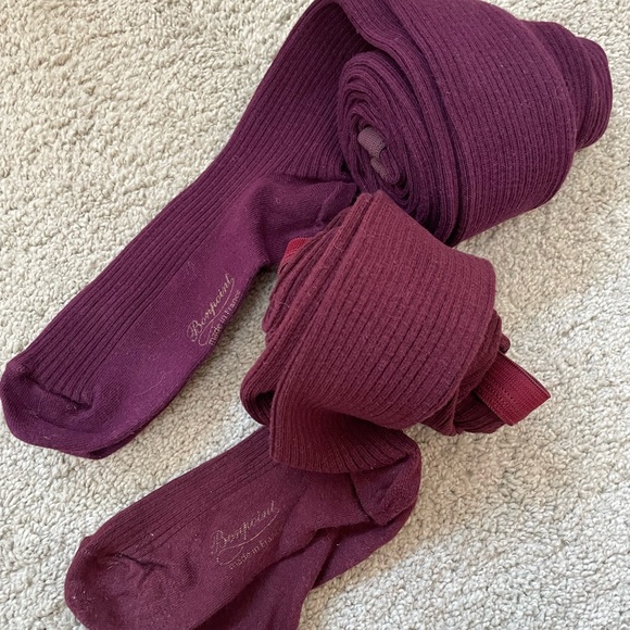 Two x Bonpoint girls ribbed tights - Picture 5 of 5